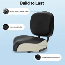 Universal Bicycle Seat Large Comfort Wide Saddle Seat With Back Rest Cushion HOT