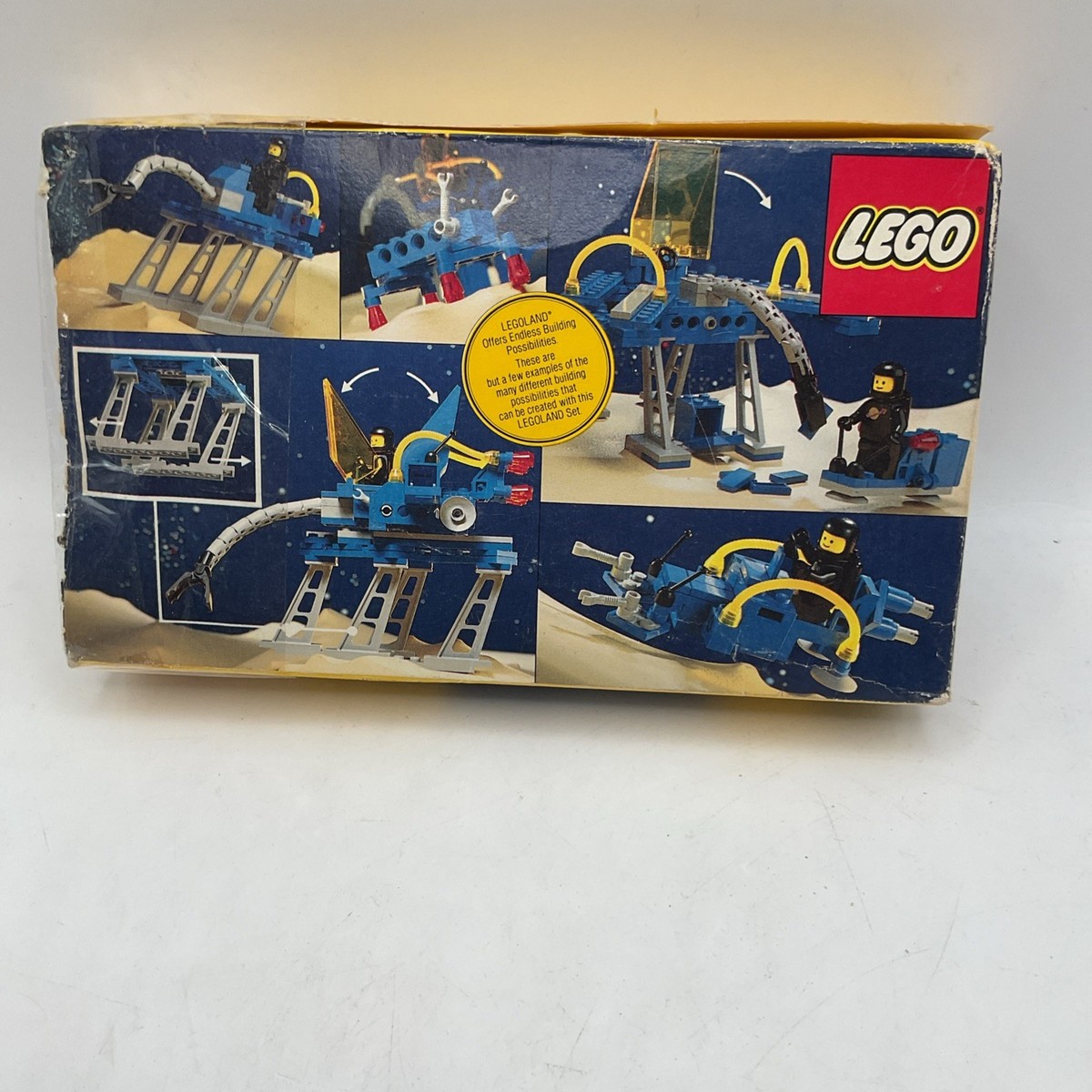 STARLINGEAR/アルミディスプレイ/2点セット/非売品/青＆黒 VTG LEGO Space: Walking Astro Grappler (6882) 100% Complete w/ Box