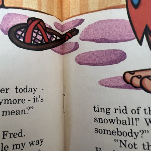 The Flintstones Fred Makes a Snowball 1975 book Hanna Barbera - Foto 16 di 17