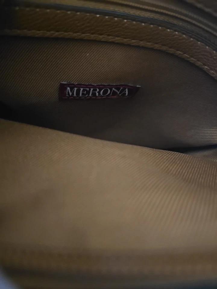 Merona Brown Small Leather Purse Shoulder Bag - Image 2 of 4