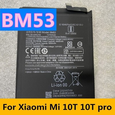 New Qulity 5000mAh BM53 Battery For Xiaomi Mi 10T 10T pro Phone