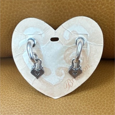 Brighton Silver Tone Heart Dangle/Drop Earrings Pd $30