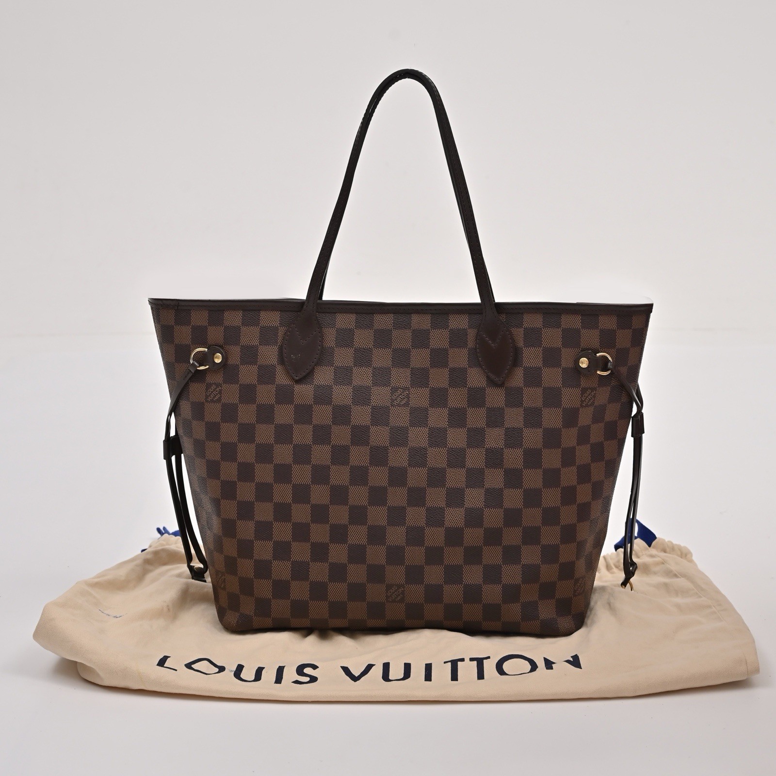 Louis Vuitton MM Neverfull Damier Ebene Tote Bag (dustbag)