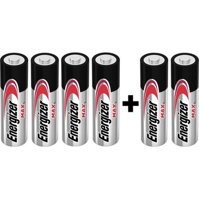 6er Multipack Energizer Max 4+2 Mignon (AA)-Batterie Alkali-Mangan 1.5 V 6 St.
