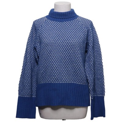 Basic Apparel, Strickpullover, Größe: XS, Blau/Weiß, Polyamid/Wolle #mhf