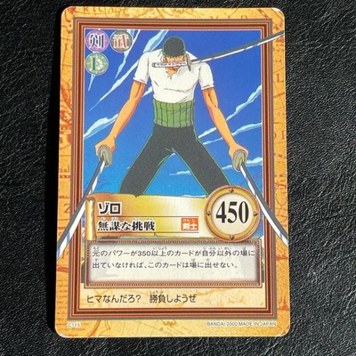 Zoro Reckless C115 One Piece Carddass Hyper Battle card 2000 from Japan