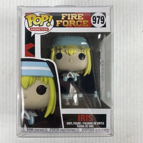 Funko Pop Iris #979 Fire Force Anime Vinyl Figure Collectible w/ Pop Protector
