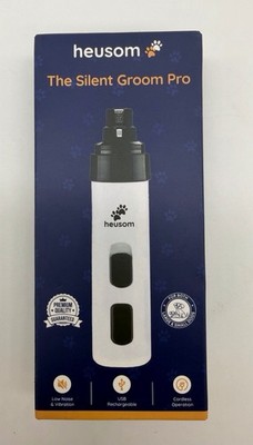 Heusom The Silent Groom Pro cordless, USB rechargeable, quiet, dog nail grinder!