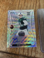 Brian Lewerke 2020 Leaf Metal Draft Auto - #BA-BL1 Silver Wave 3/50 (AU, RC)