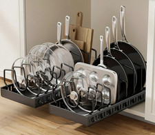 Cabinet Pull Out Storage Organizer - Adjustab...