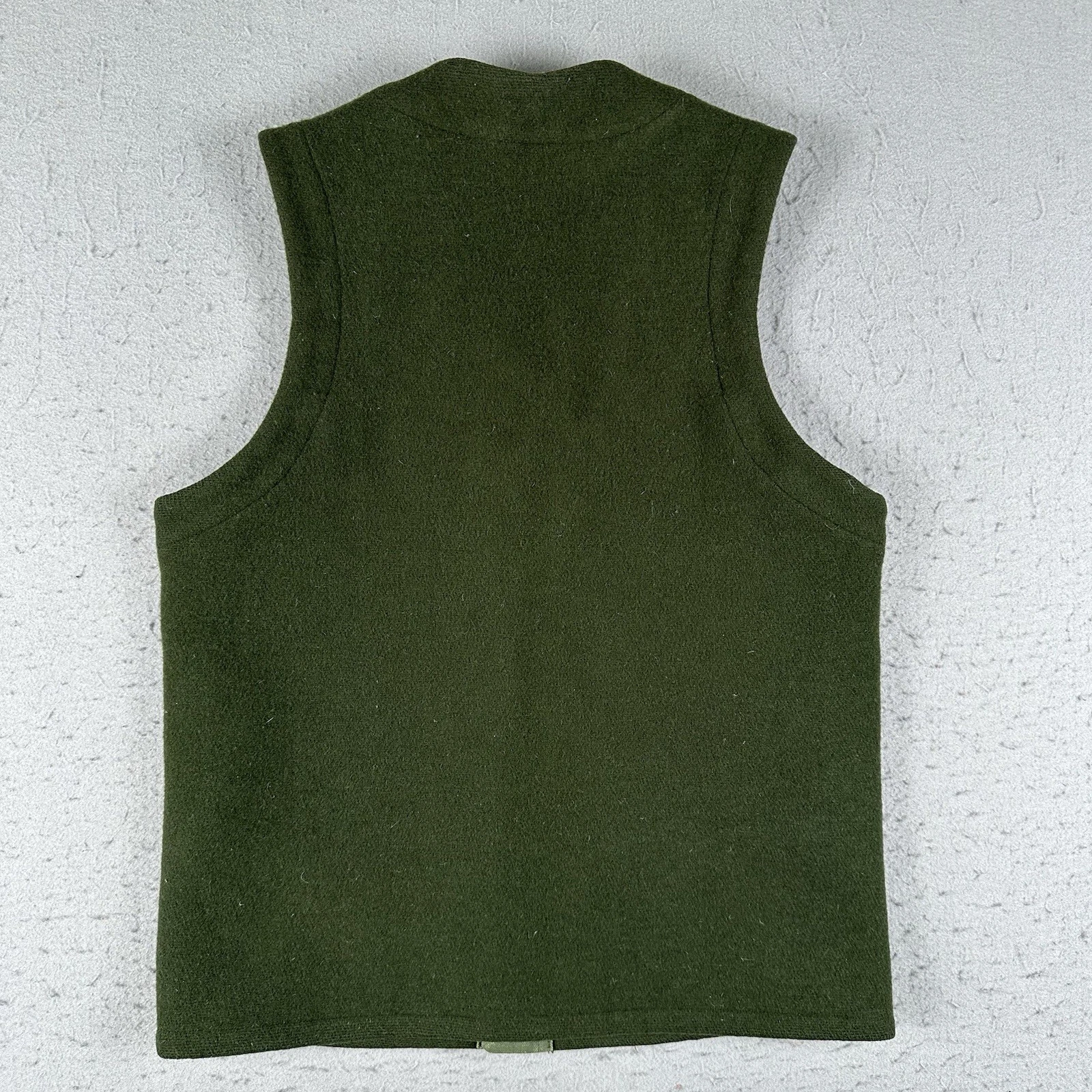Boreal Mountain Anoraks Vest Men’s Small Green Wool Outdoor Hiking Hunting - product detail image 14