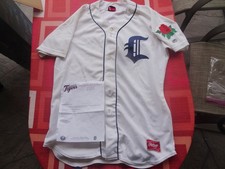 Gregory Soto 2015 Connecticut Tigers game worn used home jersey w/LOA Pittsburgh