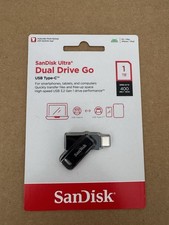 SANDISK ULTRA DUAL DRIVE GO 1TB USB TYPE-C FLASH DRIVE (SDDDC3-1T00-A46) NEW.