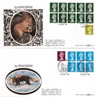 GB 1995-99 Selection of 10 x Benham etc Official Machin Definitive FDC's