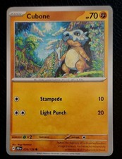 Pokémon TCG Cubone 076/159 Sv09 Journey Together Common Regular Basic 70 HP