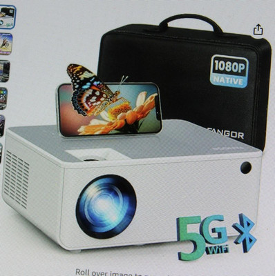 Fangor Bluetooth Wi-Fi 1080p HD Multimedia Home Theater Projector Bundle