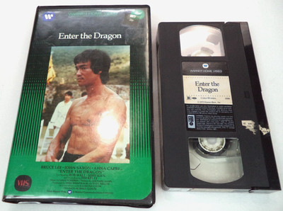 VTG Enter the Dragon VHS Tape Bruce Lee Warner Home Video Clamshell Martial Arts