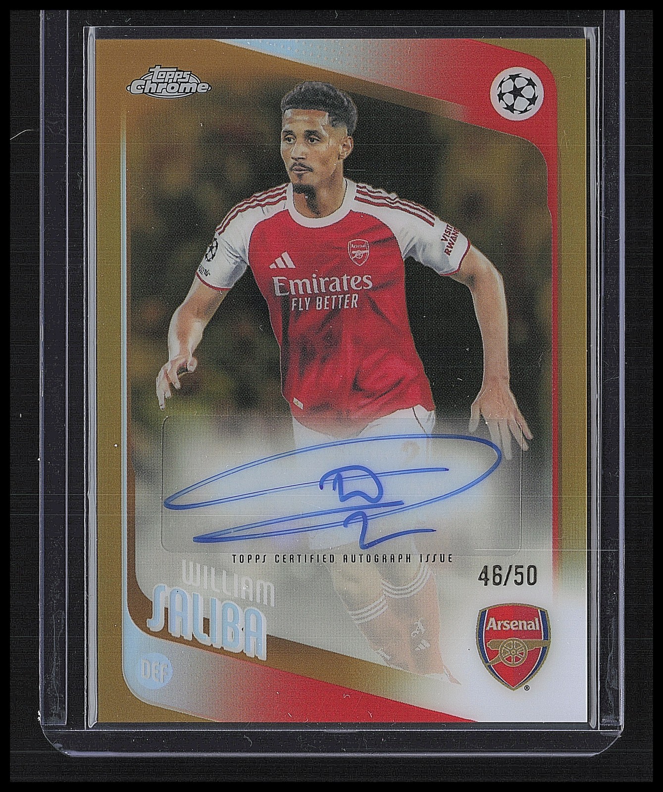 2025-26 Topps Chrome WILLIAM SALIBA /50 AUTO