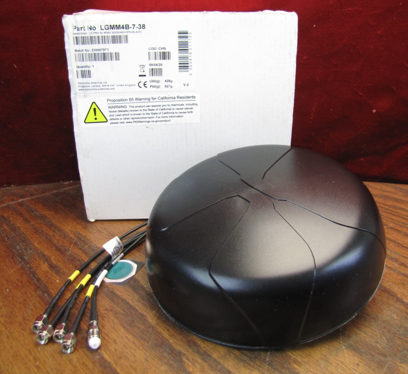 Panorama LGMM4B-7-38 LO PRO 4x MIMO 2G/3G/4G+GPS Black Vehicle Antenna NIB