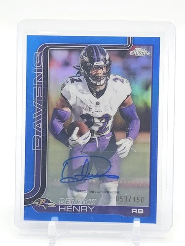2025 Topps Derrick Henry Shop for 2025 Topps Signature Class Football Chrome Autographs on eBay (Raw)