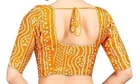 Women's Bandhani Print Sari Blouse Readymade Saree Blouse Cotton Blouse for Sari