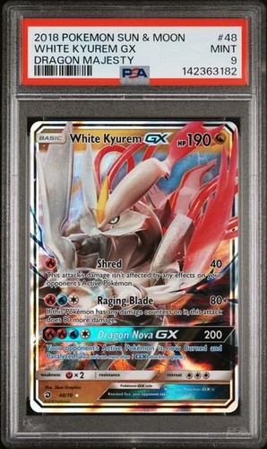 White Kyurem-GX graded PSA 9 for sale on eBay