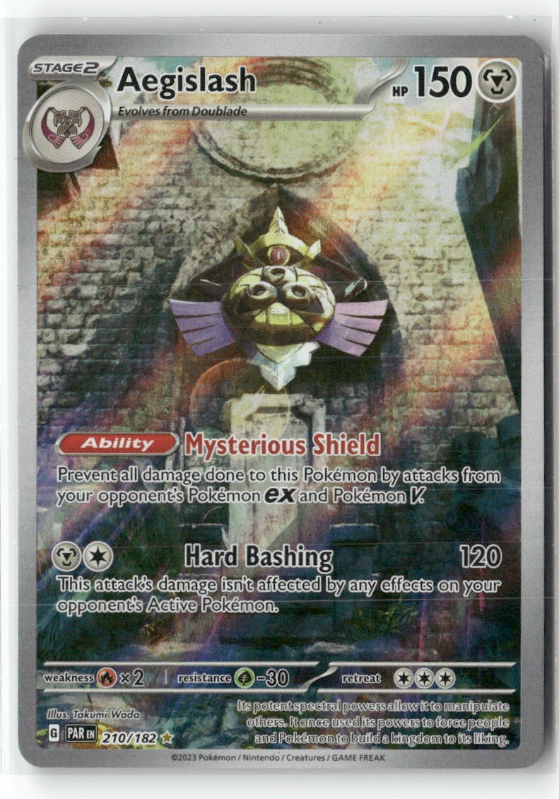 Aegislash 210/182 Illustration Rare Paradox Rift Pokemon Near Mint