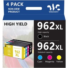 4PK 962XL Ink Cartridges for HP Officejet Pro 9010 9015 9016 9019 9012e 9015e