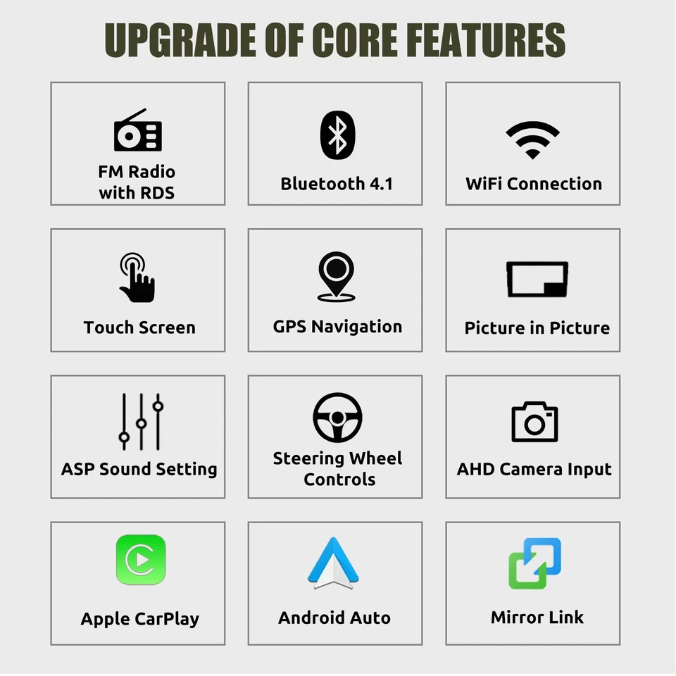 Radio estéreo de coche Android 15 para Dodge Grand Caravan 2011-2020 Apple Carplay GPS Foto 4 de 4