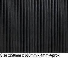 1 X Anti-Vibration Mat Pad Working Machine Fine Rib Sheet size 250mmx600mmx4mm