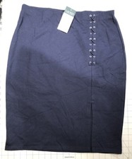 Women  s Ralph Lauren Navy Blue Pencil Skirt Career Size M NWT Reg 89