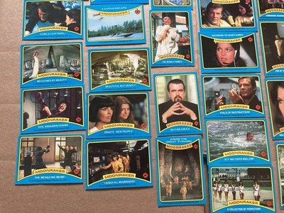 Complete Set Of Vintage Roger Moore James Bond Moonraker Trading Cards