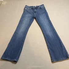 KanCan Youth Jeans High Rise, Boot, Cut Girls Jeans Size 14 In Medium Blue Wash