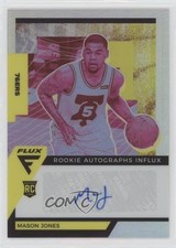 2020-21 Panini Flux Rookie Influx Silver Prizm Mason Jones #RAI-MJO Auto pj5