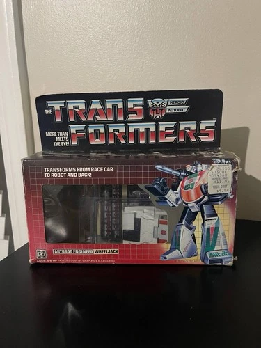 Complete Vintage G1 Transformers Action Figure Autobot WHEELJACK Hasbro 1984