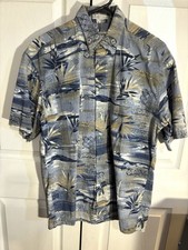 Pierre Cardin Men's Casual Short Sleeve Button Down Shirt Hawaiian Floral Size M