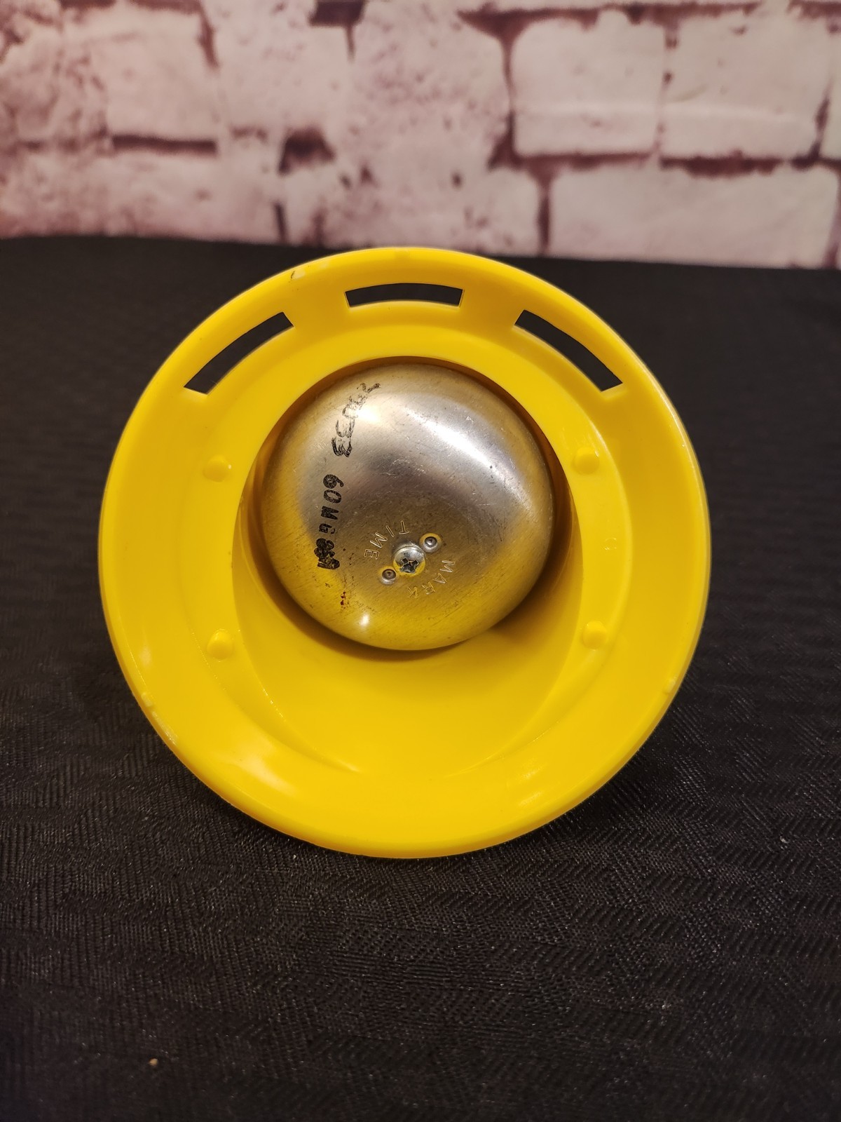 Retro Yellow Mark Time Daisy 1 Hour Kitchen Timer Tested / Working VTG 1970's