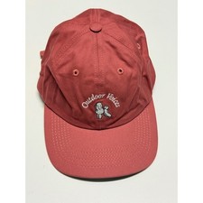 Outdoor Voices Doing Things ASPCA Poodle Hat Red Adjustable Dad Cap Made in USA
