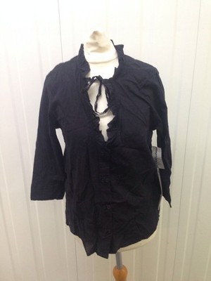 Damen Quicksilver Top - XS UK8 - schwarz - brandneu mit Etikett!!