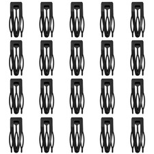 ZGQHZR 20 Pcs Snap Hair Clips for Women 1 Count Pack of 20 , Black