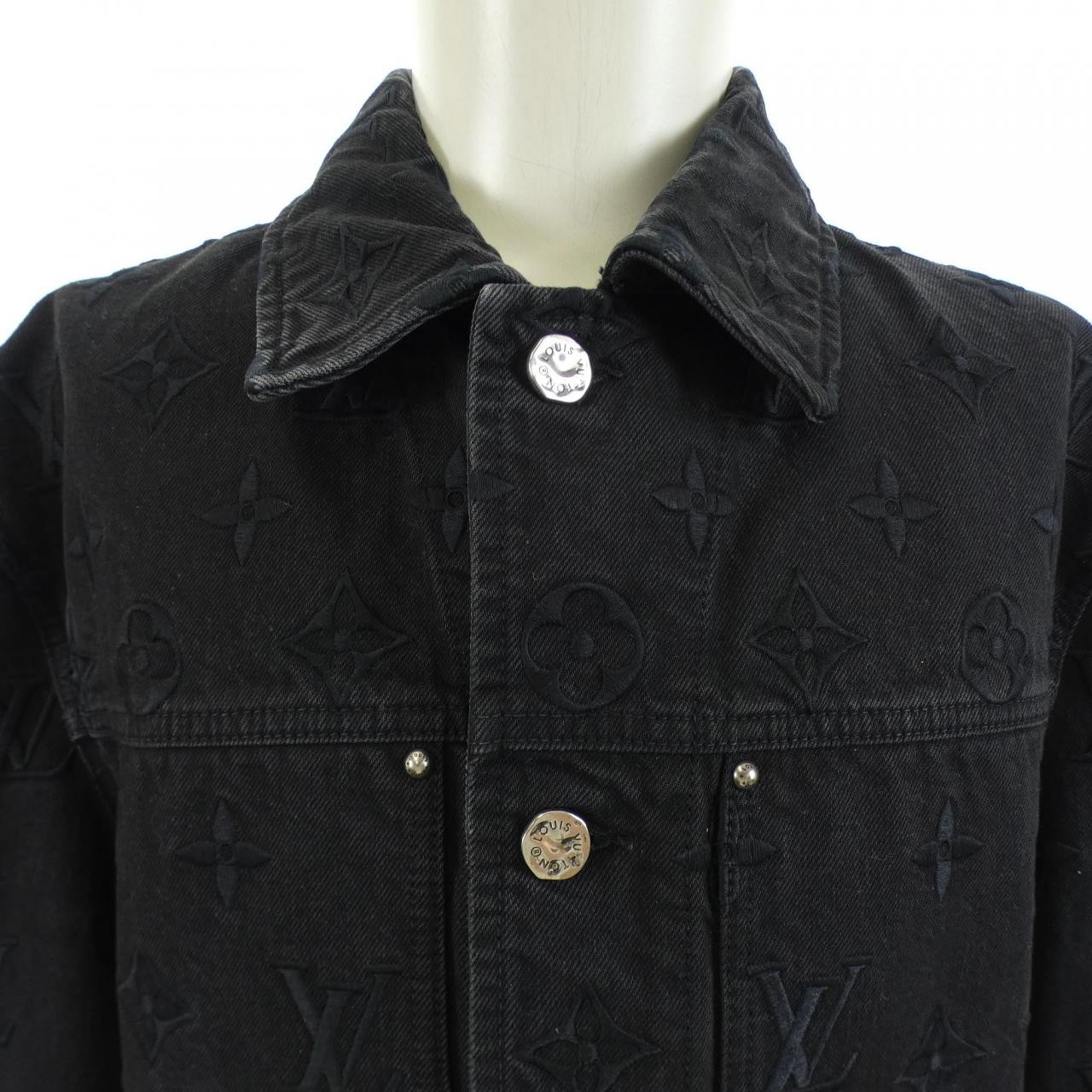 Authentic Louis Vuitton Embroidered Denim Blouson HQA15WTZ0 Denim Jacket #23... image 3