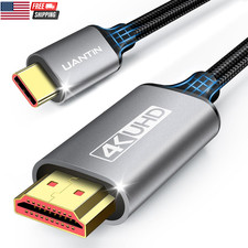 USB C to HDMI Cable 6Ft  4K High-Speed USB 3.1 Type-C to HDMI Cord Thunderbolt