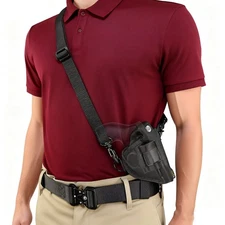 Tactical Crossbody Shoulder Holster Right Hand Pistol Fits Most J Frame Revolver
