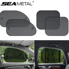 2pcs Car Side Window Sun Shade Curtains With Suction Cups Uv Protection - New 2pcs Car Side Window Sun Shade Curtains With Suction Cups Uv Protection - New