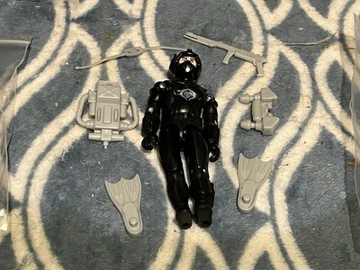 Lot of 10 Custom Black Major Ghost Brigade Eels W/accessories Gi Joe Cobra