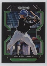 2022 Panini Prizm Draft Picks Black Prizm Tucker Toman #PDP77 3h7
