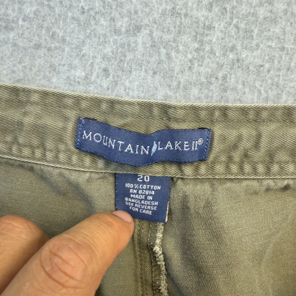 Pantalones Cortos Mountain Lake Para Mujer 20 Verde Cargo Corp Core Exterior Algodón Foto 4 de 4