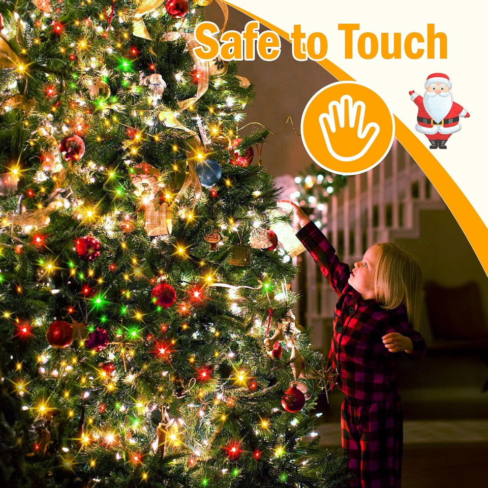 94 LED fiocco di neve fata luci impermeabile Natale giardino festa decorazione, colorato 94 LED fiocco di neve fata luci impermeabile Natale giardino festa decorazione, colorato