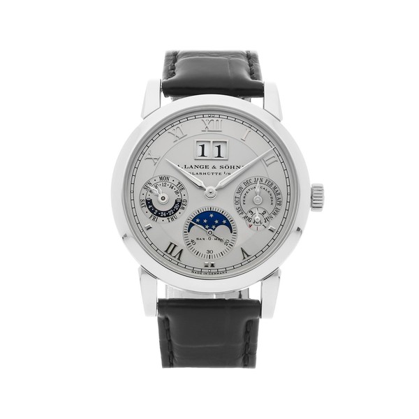 A. Lange & Söhne Langematik Perpetual Platin Automatik 38mm Armband Uhr 310.225