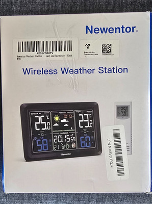 Newentor Wireless Weather Station Indoor Outdoor Sensor Color LCD Display